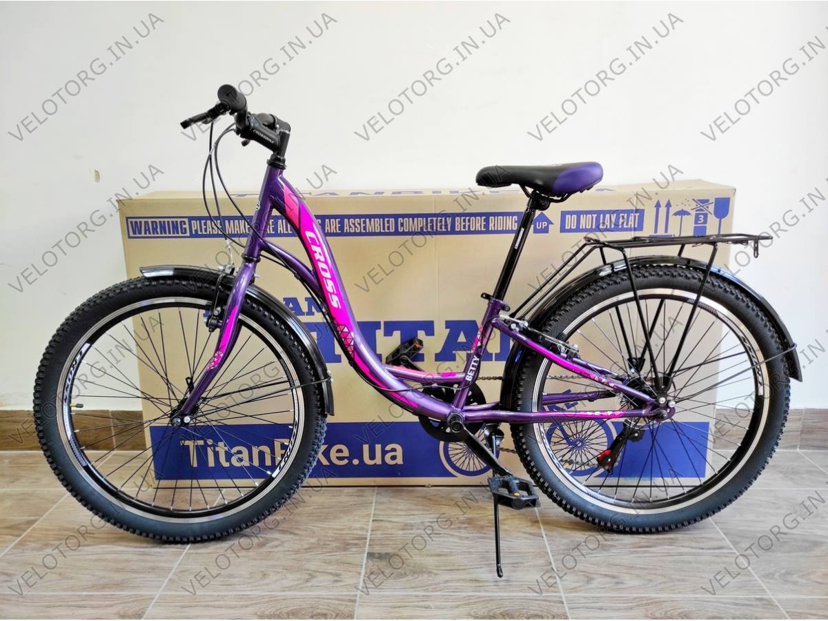 Купити Велосипед Cross Betty 24 Рама-11 violet-pink за ціною 5 900